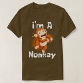 Im A Monkey Safari Zoo Dierenvriend Primate Zookee T-shirt (Design voorkant)