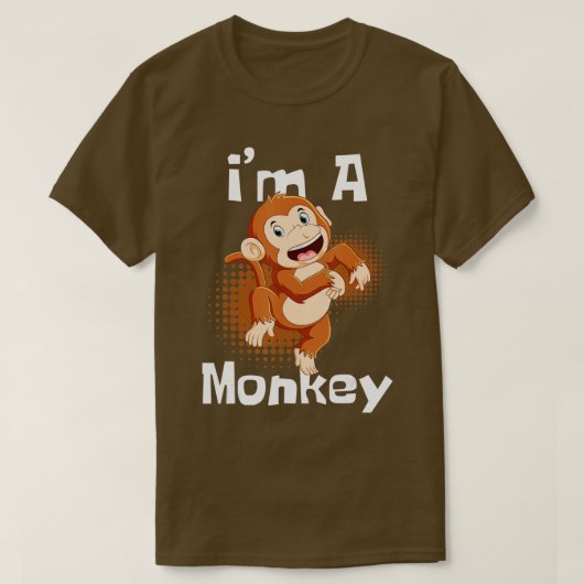 Im A Monkey Safari Zoo Dierenvriend Primate Zookee T-shirt (Design voorkant)