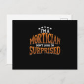 Im a Mortician Embalmer Death Funeral Cemetery Briefkaart (Voorkant / Achterkant)