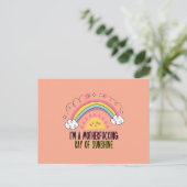 I'm A Motherf*cking Ray of Sunshine Badhanddoek Se Briefkaart (Staand voorkant)