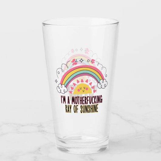 I'm A Motherf*cking Ray of Sunshine Badhanddoek Se Glas (Voorkant)