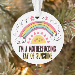 I'm A Motherf*cking Ray of Sunshine Badhanddoek Se Ornament