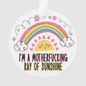 I'm A Motherf*cking Ray of Sunshine Badhanddoek Se Ornament (voorkant)