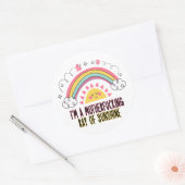 I'm A Motherf*cking Ray of Sunshine Badhanddoek Se Ronde Sticker (Envelop)