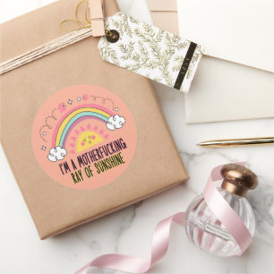 I'm A Motherf*cking Ray of Sunshine Badhanddoek Se Ronde Sticker
