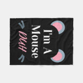 I'm A Mouse Duh Easy Halloween Costume Funny  Fleece Deken (Voorkant (Horizontaal))