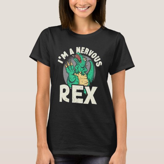 Im A Nerveu Rex Dinosaur Future Paleontoloog 1 T-shirt (Voorkant)