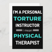 I'm A Personal Torture Instructor I Mean Physical Bedankkaart (Voorkant / Achterkant)