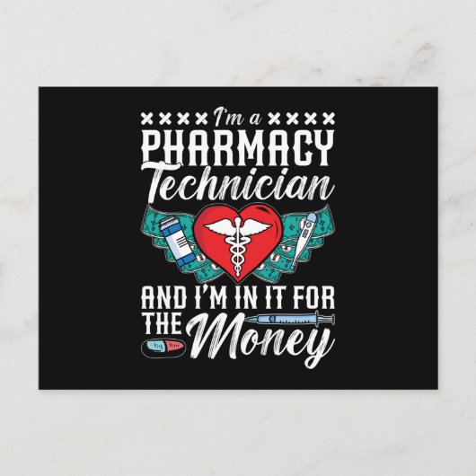 I'm A Pharmacy Technician Medicine Tech Pharmacist Briefkaart (Voorkant)