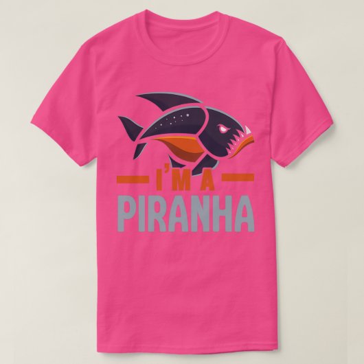 Im A Piranha Collector Aquarist Fishholding Fish T-shirt (Design voorkant)