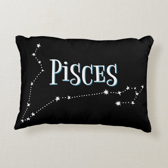 Im A Pisces Zodiac.Trendy Pisces Zodiac Sign Accent Kussen (Achterkant)