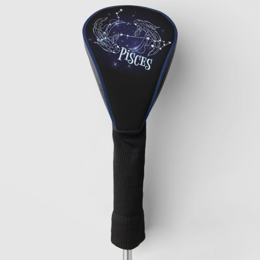 Im A Pisces Zodiac.Trendy Pisces Zodiac Sign Golfheadcover (Voorkant)