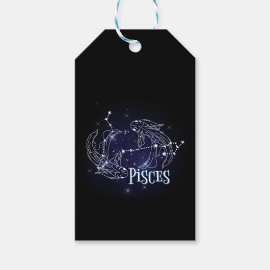 Im A Pisces Zodiac.Trendy Pisces Zodiac Sign Note Cadeaulabel (Voorkant)