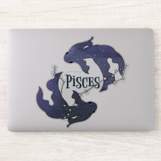 Im A Pisces Zodiac.Trendy Pisces Zodiac Sign Sticker (Computer)