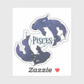 Im A Pisces Zodiac.Trendy Pisces Zodiac Sign Sticker (Vel)