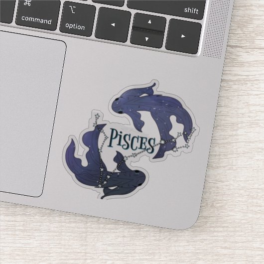 Im A Pisces Zodiac.Trendy Pisces Zodiac Sign Sticker (Detail)