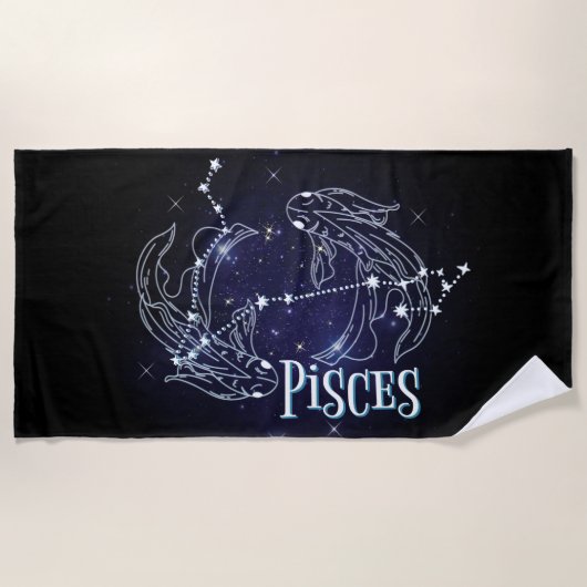 Im A Pisces Zodiac.Trendy Pisces Zodiac Sign Strandlaken (Voorkant)