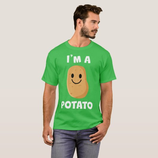 Im a Potato Happy W gift T-shirt (Voorkant volledig)