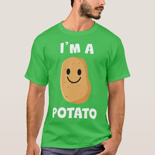 Im a Potato Happy W gift T-shirt (Voorkant)