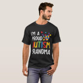 Im A Proud Autistic Grandma Autistic Awareness T-shirt (Voorkant volledig)