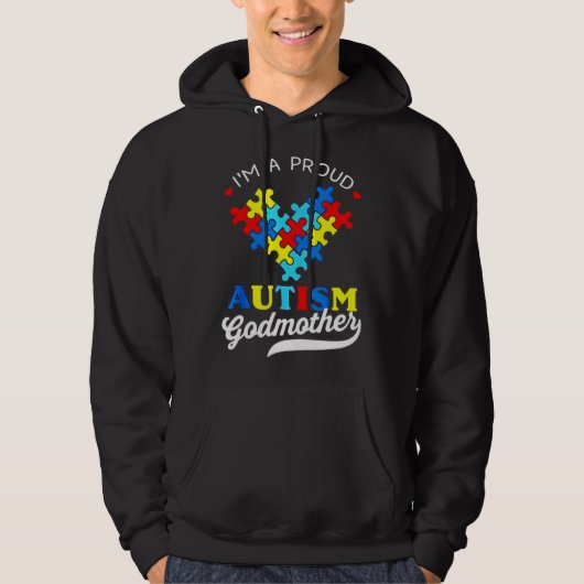 Im A Proud Godmoeder Autism Awareness Autistic God Hoodie (Voorkant)