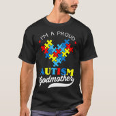 Im A Proud Godmoeder Autism Awareness Autistic God T-shirt (Voorkant)
