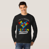I'm A Proud Nonnie Autism Awareness Heart Autistic T-shirt (Voorkant volledig)