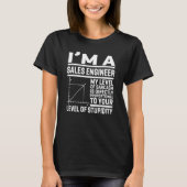 I'm A Sales Engineer My Level Of Sarcasm Is Direct T-shirt (Voorkant)