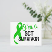 Im a Stem Cell Transplant Survivor (SCT) Briefkaart (Staand voorkant)