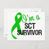 Im a Stem Cell Transplant Survivor (SCT) Briefkaart (Voorkant / Achterkant)
