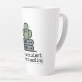 I'm a Succulent at Error Handling Sticker - Latte Mok (Rechterhoek)