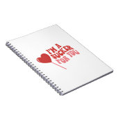 I'm A Sucker For You | Funny Retro Valentine's Notitieboek (Rechterzijde)