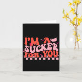 I'm A Sucker For You Happy Valentines Day Couples  Kaart (Gele Bloem)