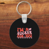 I'm A Sucker For You Happy Valentines Day Couples Sleutelhanger (Voorkant)
