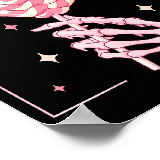 I'm A Sucker For You Skeleton Heart Candy Valentin Poster (Hoek)