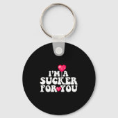 Im A Sucker For You Valentines Day Pun Matching Co Sleutelhanger (Voorkant)