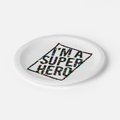 I'M A SUPERHERO PAPIEREN BORDJE (Gekanteld)