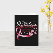 I'm A Survivor Brain Aneurysm Awareness Butterfly Kaart (Gele Bloem)