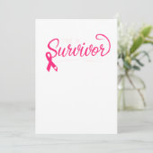 I'm A Survivor Breast Cancer Awareness Save The Date (Staand voorkant)