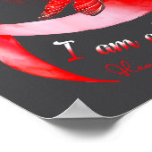 I'm A Survivor Heart Disease Awareness Month Red R Poster (Hoek)