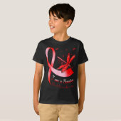 I'm A Survivor Heart Disease Awareness Month Red R T-shirt (Voorkant volledig)