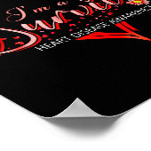 Im A Survivor Heart Disease Awareness Month Red Ri Poster (Hoek)