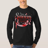 I'm A Survivor Hiv Aids Awareness Butterfly Ribbon T-shirt (Voorkant)