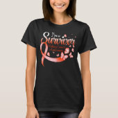 I'm A Survivor Kidney Cancer Awareness Butterfly R T-shirt (Voorkant)