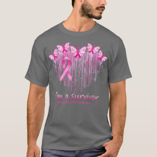 I'm A Survivor Pink Butterfly Breast Cancer Awaren T-shirt