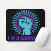 Im a Survivor Suicide Prevention Awareness Muismat (Met muis)