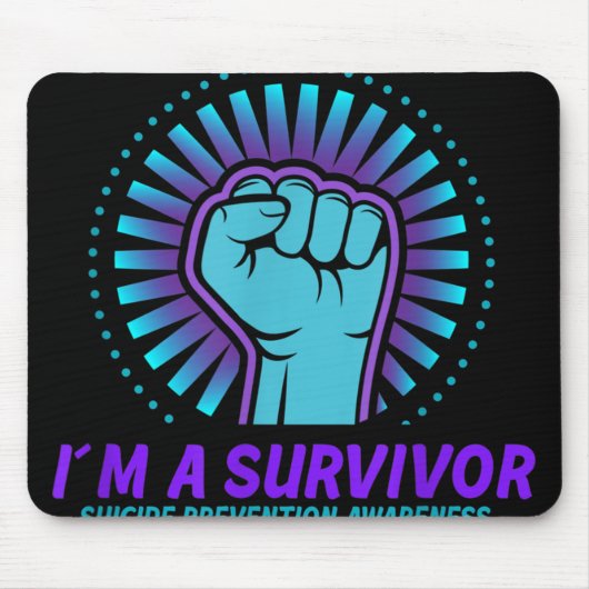 Im a Survivor Suicide Prevention Awareness Muismat (Voorkant)