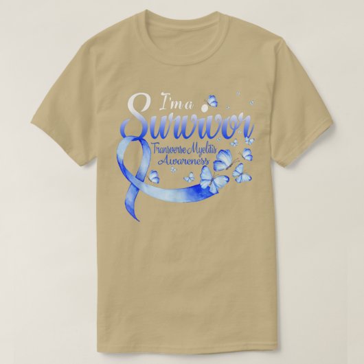 I'm A Survivor Transverse Myelitis Awareness Butte T-shirt (Design voorkant)