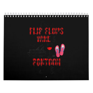 Im A Teenslippers Wine _Pontoon Kinda Girl-Funny Kalender