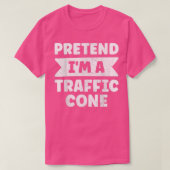 I'm A Traffic Cone Costume Orange Lazy Halloween 5 T-shirt (Design voorkant)